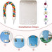 7 inch acrylic bird mirror with rope perch for grey parrots, amazons, parakeets and cockatiels