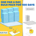powools 100-pack x-large puppy pads for dogs potty training with leak-proof quick-dry design and 6-layer wee wee pads