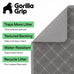 gorilla grip 24x17 gray cat litter box mat, cushioned coil mesh litter trapping mat, scatter control supplies for less mess
