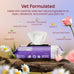 HICC Pet Wipes for Dogs and Cats, Vet-Recommended, Fermented Coconut Oil, 100pcs, Rose