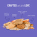 Three Dog Bakery Assort Mutt Trio 48oz dog treats with oats, apple, peanut butter, and vanilla, premium puppy training snacks