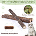 Wouseodo Natural Silvervine Sticks Cat Toy 6 Pack, Dental Care Teeth Cleaning,Matatabi Cat Nip Treat for Indoor Cats& Kittens