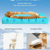 Medium cooling dog bed with orthopedic memory foam, waterproof, and washable nylon cover, blue, 36 inches