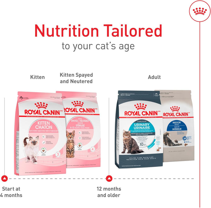 royal canin feline health nutrition kitten dry cat food, 7 lb bag for kittens 4 months to 1 year old