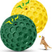2-pack indestructible squeaky dog balls for aggressive chewers, large and medium breeds, outdoor rubber toys