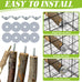 8 PCS natural apple wood bird perch set for small birds - parakeets, budgies, cockatiels - safe chew toys & climbing stand