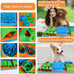Vivifying snuffle mat for small and medium dogs, felt interactive dog puzzle toy with 8 hiding places, enrichment feeding game