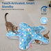 Blue White Rechargeable Interactive Cat Toy with 3 Working Modes, Touch Activated, and 1000mAh Battery