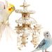 Natural bird toys for quaker parrot, lovebird, parakeet, cockatiel & conure - 100% natural, non-toxic, chew, shred & forage toys