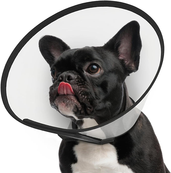 Supet adjustable dog cone collar for large medium small dogs, comfortable pet recovery, Elizabethan neck collar