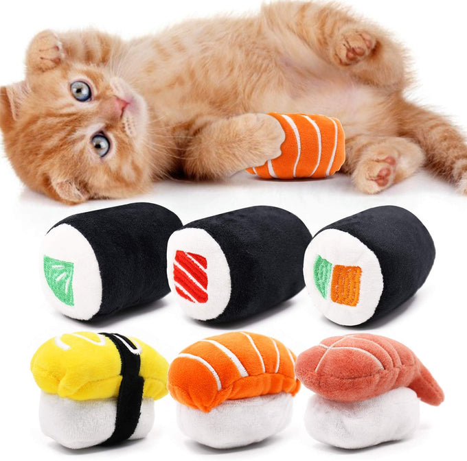 catnip toys for indoor cats kitten interactive lobster octopus crab starfish seahorse sea turtle set of 6