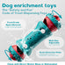 knitly rigid nylon adjustable treat dispensing dog toy for large and small breeds