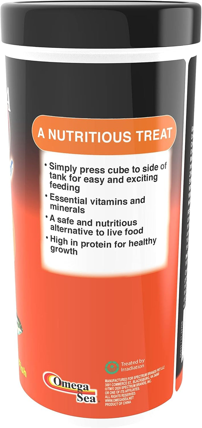Omega One freeze-dried Tubifex Worms, 1.5 oz, high-protein freshwater and saltwater fish treat