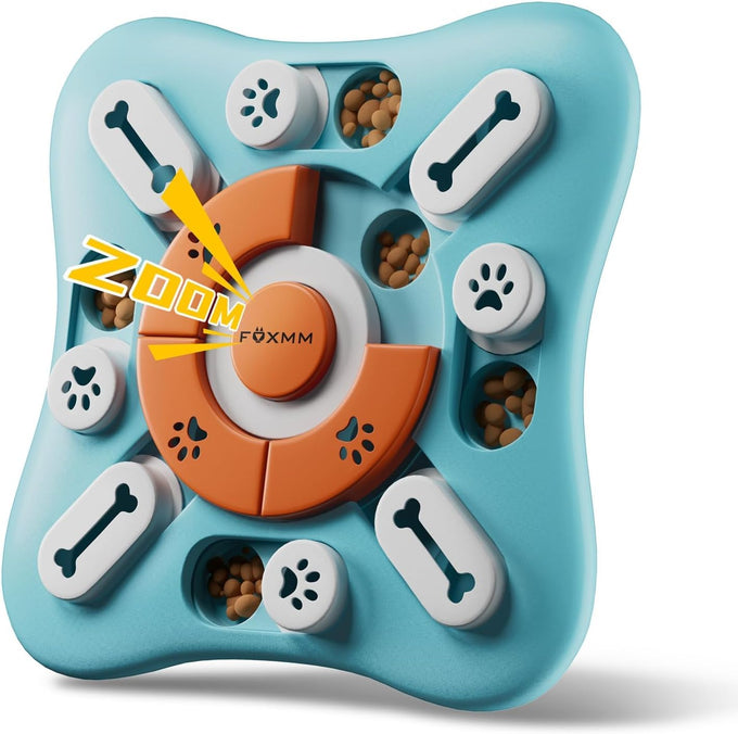 foxmm interactive dog treat puzzle toy for large medium small dogs iq training and mental stimulation