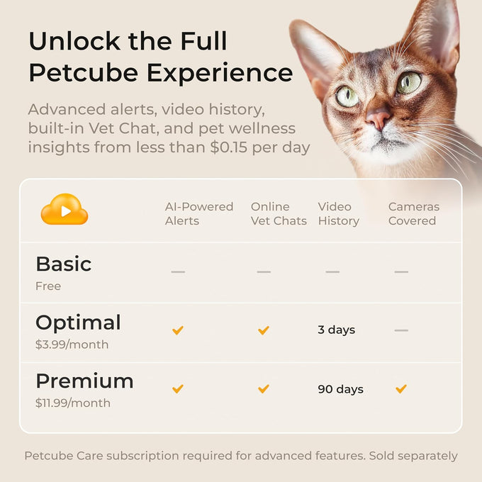 Petcube Cam | 1080p Wi-Fi Pet and Security Camera with 2-Way Audio, Night Vision, and Smart Alerts