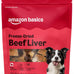 Amazon Basics Freeze-Dried Beef Liver Dog Treats, Grain-Free, 100% Real Beef Liver, 3.3 Ounce