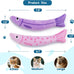 9000mg North American Catnip Floppy Fish Cat Toys for Indoor Cats with Crinkle Sound and Soft Cotton-Free Surface