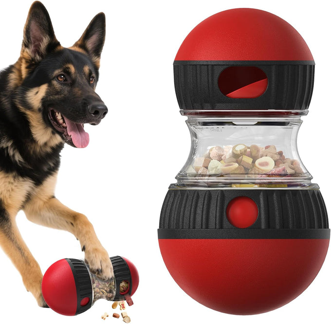bsisuerm dog puzzle toy green adjustable treat dispenser for small medium large dogs