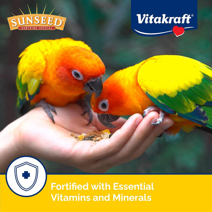 Sunseed Vita Prima conure food - 3 lb bag - nutrient-rich blend with fruits, seeds, and vegetables for healthy feathers and energy