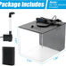 AquaNeat 1 gallon betta fish tank kit with LED light and self-cleaning water filter pump