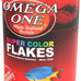 Omega One Super Color Flakes 5.3 oz fish food with natural color boosters and omega 3 & 6 HUFA's