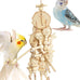 Natural bird toys for quaker parrot, lovebird, parakeet, cockatiel & conure - 100% natural, non-toxic, chew, shred & forage toys