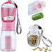 Cibaabo 12oz and 20oz Dog Water Bottle with Food Container & Poop Bag Holder