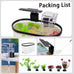 1.7 gallon acrylic aquarium starter kit with LED light and quiet filter, desktop betta fish tank for office or home