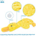 Best Pet Supplies Crinkle Dog Chew Toy, Ideal for Small, Medium & Large Dogs, Crinkle Duck (Yellow), Large