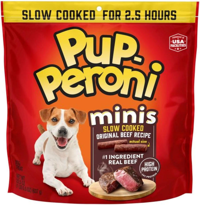 Pup-Peroni Original Beef Recipe, 38 Oz. Bag, Slow Cooked Dog Treats with Real Beef