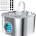 cat stainless steel water fountain 304 for cats/dog indoor automatic watering