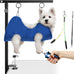 Foldable dog grooming arm for small medium dogs with adjustable height 26-40" and no-sit holder