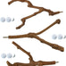 3PCS bird perch grape stick natural 100% safe non-toxic wild grapevine budgies cockatiels lovebirds