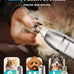 oneisall 4 in 1 dog grooming kit with lcd display, dog hair trimmer for paw nail grinder, rechargeable cordless low noise ipx7 waterproof pet clippers, 3-speed, 1200mAh battery