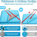 Upgraded Arc-Chill cooling dog bed mat, washable pet cooling pad for dogs & cats, 28x22 in, blue
