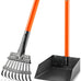 Pooper Scooper, stainless steel, long handle, medium small dog, heavy duty, pet supplies