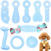 6 pack cute pink small dog toys for puppies, upgraded soft durable chew toys for small dogs