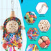 Bissap conure toys, 2pc bird parrot foraging shredder hanging toys with sola balls for small parrots, parakeets, conures, and cockatiels.