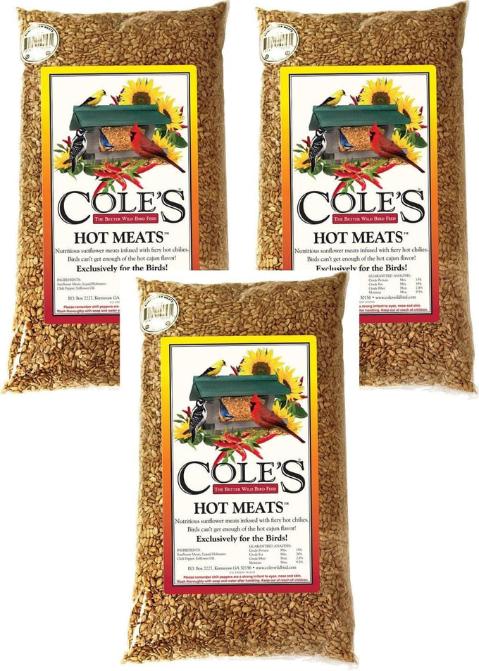 coles hm05 hot meats bird seed 5-pound, 100% all-natural, chemical-free, sunflower-lovers favorite