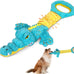 Duck Shape No-Stuffing Squeaky Crinkle Dog Toys for Small to Large Breeds, 3 Pack
