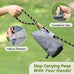 Reusable dog waste bag holder with waterproof design, magnetic closure, and portable attachment options