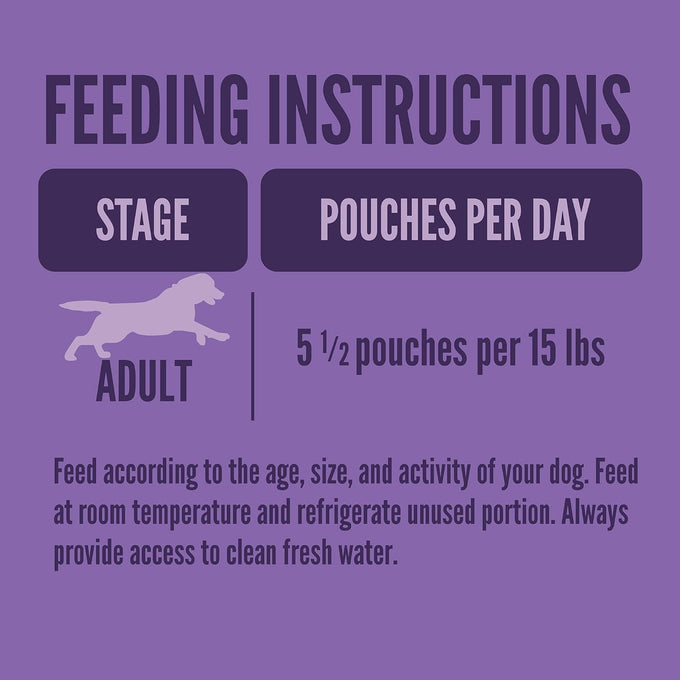 A Strong Heart Wet Dog Food Pouches, Chicken Dinner, 3.5oz, 24-Pack