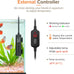 hygger 50w mini submersible heater for 5-10 gallon betta aquarium with digital display controller