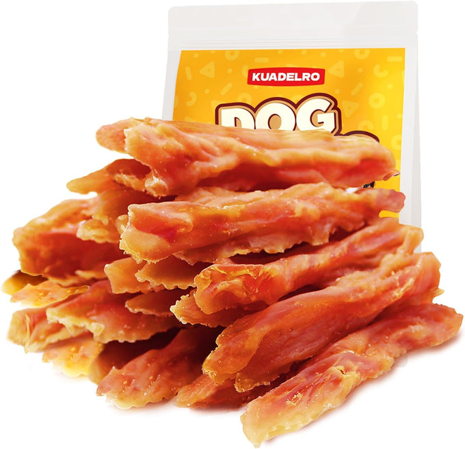 Duck Jerky Dog Treats Real Duck Strips Soft Rawhide-Free Chews Healthy Snacks