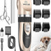 oneisall gold dog clipper kit rechargeable low noise pet shaver for dogs cats pets