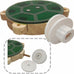 Wooden 5-Drawer Parrot Puzzle Feeder Toy with Acrylic Cover, Green, for Small Pets and Birds