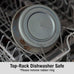 loving pets bella stainless steel dog & cat bowls - spill proof medium 20-35 lbs blueberry