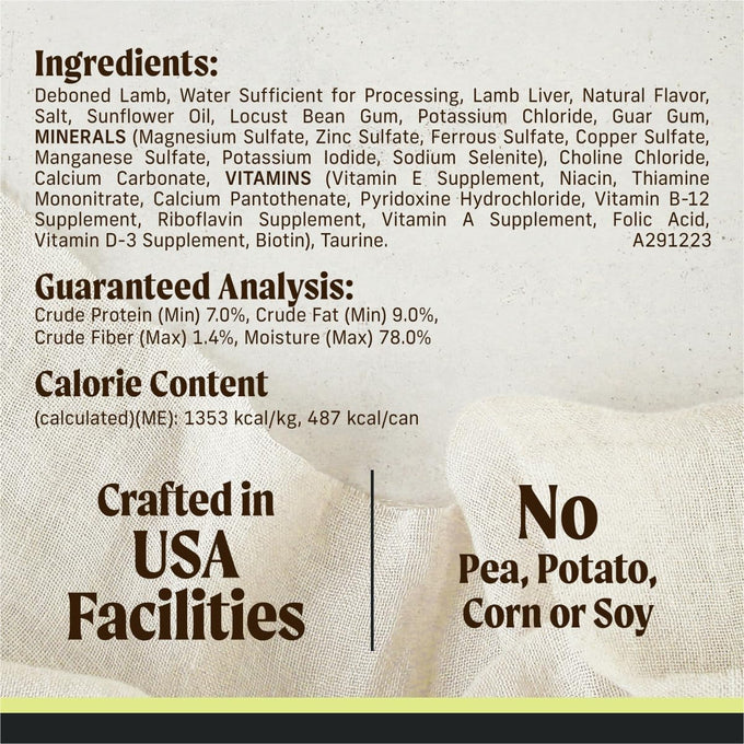 Merrick Limited Ingredient Grain-Free Wet Dog Food, Lamb