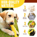 LOYEE Yellow Dog Squeaky Toy for Medium/Large Aggressive Chewers, Durable Rubber Toy for Teething