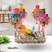 Parakeet bird toys, birdcage stands, and wall seagrass hammocks for lovebirds, cockatiel, budgie, and other small to medium-sized birds
